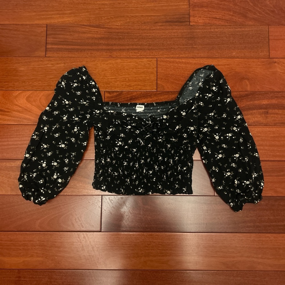 Garage off the shoulder top